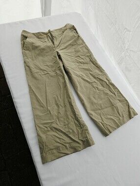 Merona Tan Wide Leg Cotton Blend Chinos